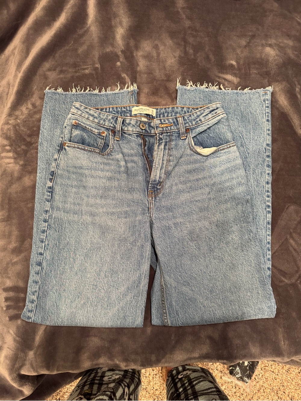 Abercrombie & Fitch Light Blue Straight Leg Jeans